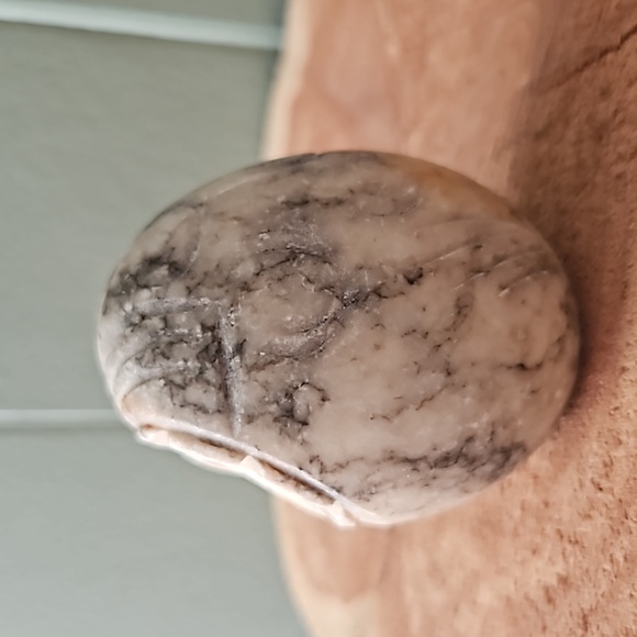 Vintage Alabaster Carved Owl Figurine - Picture 6 of 8